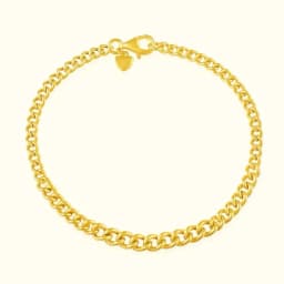 Classic Cuban Link Golden Bracelet
